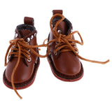 10xPair of Cute PU Leather Boots Shoes Fit for 12'' Blythe Doll Dress Up Brown