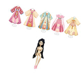 Maxbell Chinese Ancient Clothes Material Kit Handmade Gift Chinese Traditional Dress 5 Mannequins 1 Doll