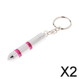 Maxbell 2xEliminator Electrostatic Canceller Car Remover Anti Static Key Chain Red