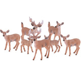 Maxbell 1.77-4.13 inch Height Whitetail Deer, High Simulation Plastic Animal Figurine for Collection Decoration Home - Aladdin Shoppers