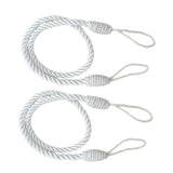3Color 6 PCS  Rope Curtain Drape Tiebacks Tassel Living Room Bedroom White_2