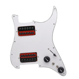Maxbell Guitar Pickguard Professional Practical Switch Control Scratchplate Accessory red black