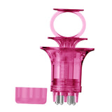 Maxbell Scalp Applicator Comb Reusable Hair Liquid Brush Hair Care with Clear Scales pink for liquid