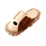 Maxbell 1Pair Mop Slippers Covers Floor Polishing Dust Cleaning Socks Shoes Khaki