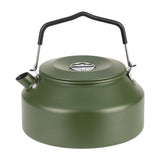 Maxbell Camping Water Kettle 1.35L Cooking Teakettle for Camp Mountaineering Fishing Dark Green