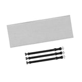 Maxbell Universal Portable Air Conditioner Hose Cover with 3 Adjustable Buckle Bands Gray