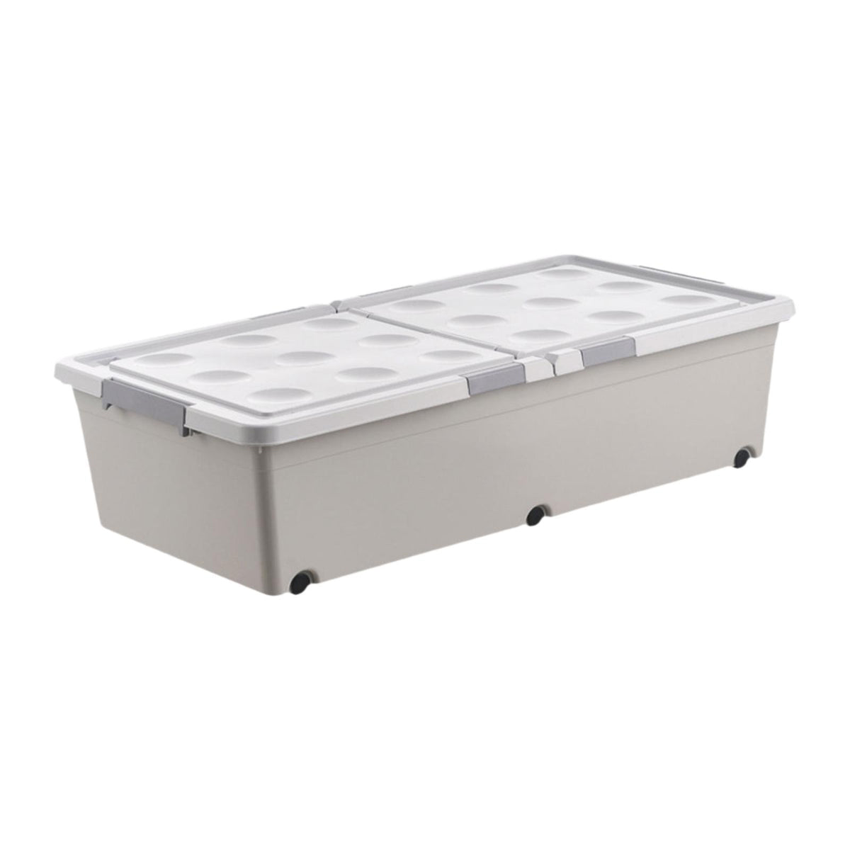 Maxbell Under Bed Storage Box Bins with Lid for Clothes Dorm Bedding