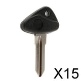 Maxbell 15xBlack Motorcycle Key Blank For BMW K1200LT R1100RT R1150RT