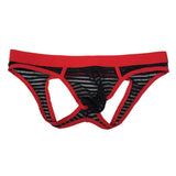 Maxbell Sexy Mens Low Rise Bulge Pouch Briefs Hips Hollow Out Mini Underwear Black M - Aladdin Shoppers