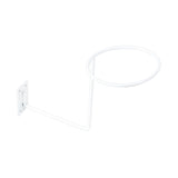 Maxbell Helmet Hanger Organization Wall Mount Display Rack for Basketball Coats Mask Square white