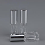 Maxbell Maxbell 3x 3ml Empty Glass Spray Bottle Pump Fine Mist Perfume Atomiser Silver Caps