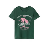 Maxbell Maxbell Women's T Shirt Summer Outfits Ladies Basic Tee Shirt for Travel Work Street XXL Green