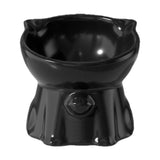 Maxbell Raised Cat Bowl Minimalist Anti Slip Elevated Cat Bowl for Small Medium Dogs Black