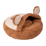 Maxbell Slipper Cat Bed with Cover Comfortable Dog Bed Soft Cozy for Small Dogs 50x50cm