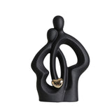Maxbell Lovers Statue Ceramic Couple Sculpture for Wedding Gifts Engagement Bedroom