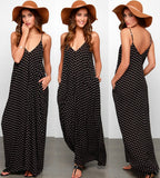 Maxbell Maxbell Sexy Women Summer Long Maxi Evening Party Dress Beach Chiffon Dress S