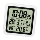 Indoor Temperature Dispaly Meter White Desk Temperature Display Easy to View White