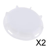 Maxbell 2x1000L IBC Ton Barrel Valve Dust Cover IBC Adaptor Fitting Seal Cap White