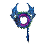 Maxbell Halloween Wreath Artificial Wreath Hanging Ornament for Garden Festival Yard
