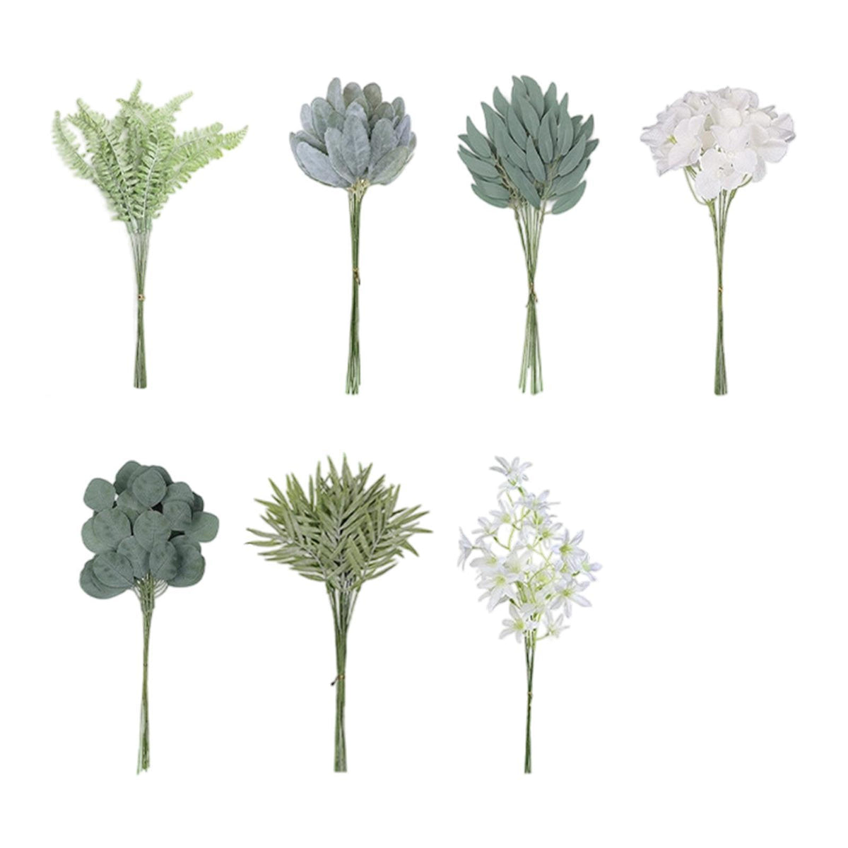 Maxbell Artificial Eucalyptus Leaves Stems Unique DIY Gift for Cafe Home Anniversary Style B