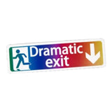 Maxbell Safety Sign Dramatic Exit Safety Exit Arrows Signage for School Shopping Mall Multicolor