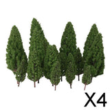 Maxbell 4x20pcs Tower Shaped Trees Model Train Scenery Landscape 1:50-400 Green 108