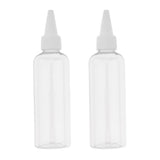 Maxbell 6pcs Plastic 100ml Travel Squeeze Bottle Lotion Shampoo Container Clear Cap