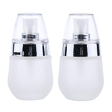 Maxbell Maxbell 2 Pieces 30ml Frosting Glass Refillable Empty Pump Spray Bottle Sliver Pump