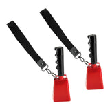 2Pcs Cowbells for Sporting Events Lound for Football Games Farm Celebrations Red