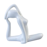 Small Yoga Figurine Decor Ceramic Yoga Statue for Living Room Cabinet Indoor Single Arm Stretch