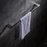 Maxbell Bathroom Single Square Towel Rail Rack Holder 60 cm / 23.62 inches Hanger - Aladdin Shoppers