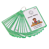 Maxbell Maxbell Preschool Educational Sight Word Flash Cards Time Expression 19 Pieces