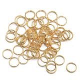 Maxbell 3x200pcs/Lot Steel Metal Key Split Ring Keyrings Key Chain Findings 8mm gold