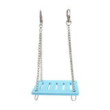 Maxbell Hamster Swing Toy Cage Decor Pet Hanging Accessories for Macaw Bird Parakeet Blue