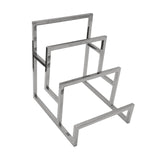 Maxbell Purse Display Stand Simple 3 Tier for Boutique Store Display Collection Silver