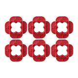 Maxbell Deck Spacer Tool Portable Deck Board Gap Tool for Hardwood PVC Decking Board Red 6 Pieces