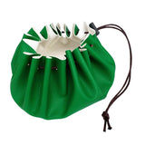 Maxbell Maxbell Waterproof 15" PU Leather Drawstring Storage Pouch Swimming Beach Camp Green