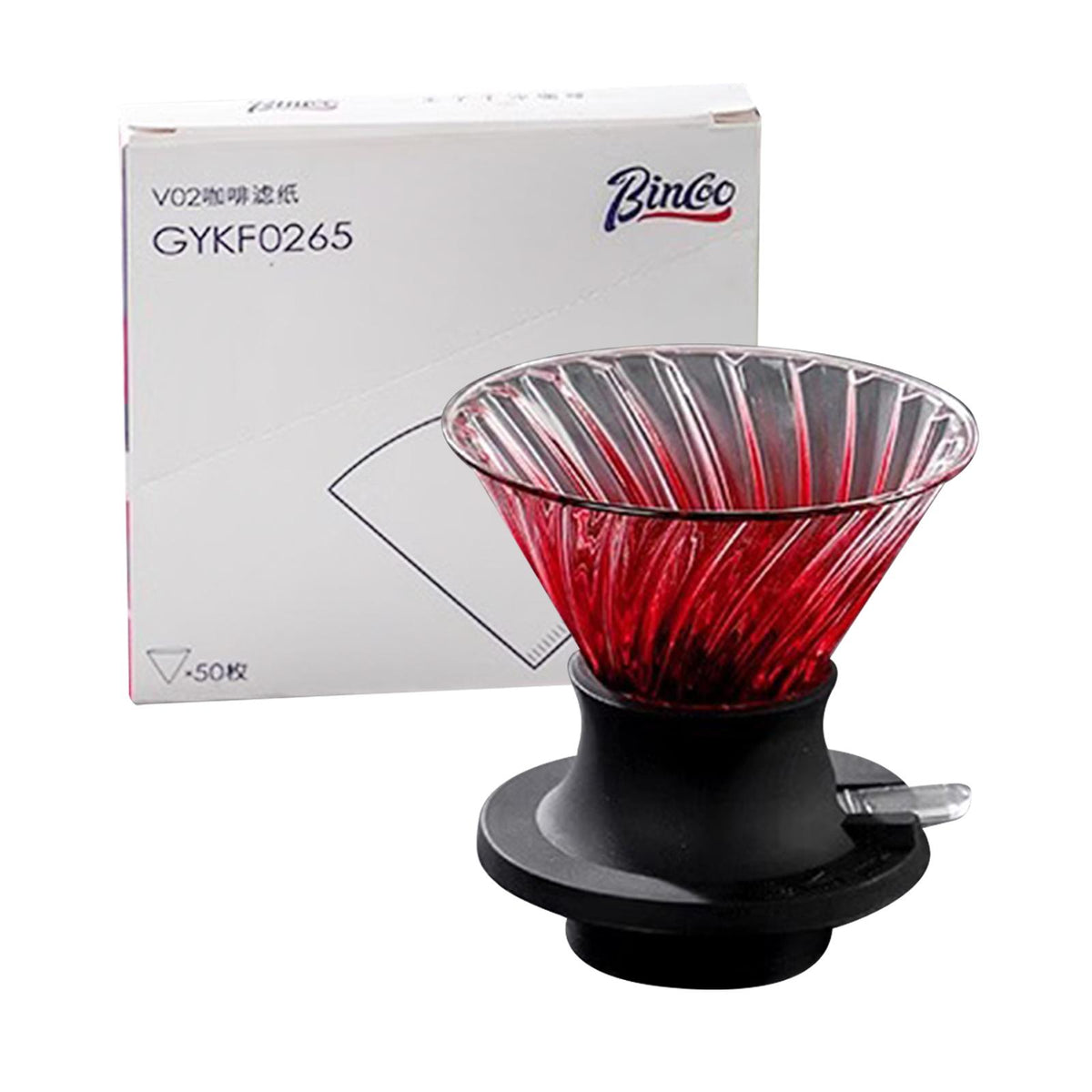 Maxbell Pour over Coffee Dripper Pour over Coffee Maker Drip for Kitchen Office Cafe Red