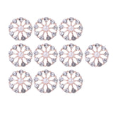 Maxbell 10 Pieces Flower Rhinestone Flatback Embellishments Wedding Shoes