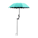 Maxbell Plant Umbrellas for Outdoor Plants Planter Shade Cover for Patio Garden Beds Blue Lake