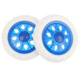 Maxbell 2x Utility Cart Wheel for Shopping Cart Travel Luggage Cart Luggage Trolley Blue