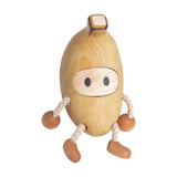 Maxbell Wooden Banana Statue Sculpture Table Centerpiece Desktop Fruit Figurine Doll