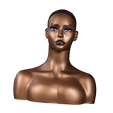 Maxbell Mannequin Head Fashion Female Mannequin Head for Displaying Necklace Jewelry