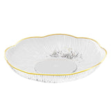 Maxbell Fruit Plate Kitchen Utensils Snack Candy Tray for Christmas Celebration Home L White