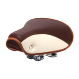 Maxbell Vintage Bike Saddle Waterproof Retro Rivet Spring Cushion for Men Women Brown