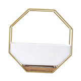 Maxbell 2x Tabletop Ceramic Indoor Plant Pot on Octagonal Rack Succulent Planter