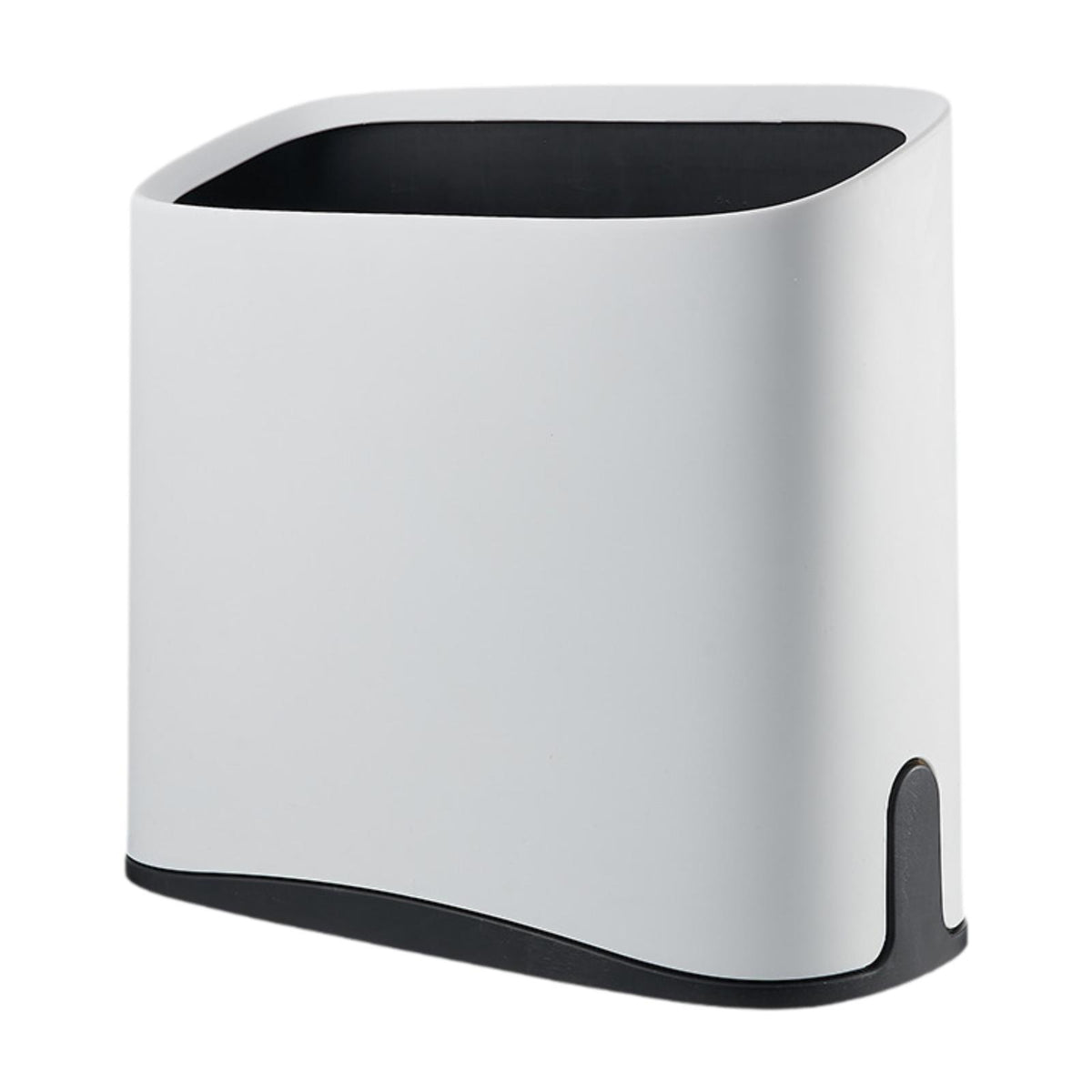 Maxbell Trash Can Waste Bin Container Basket Wastebasket for Office Under Desk Hotel White