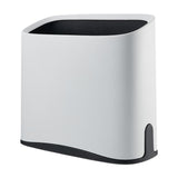Maxbell Trash Can Waste Bin Container Basket Wastebasket for Office Under Desk Hotel White