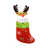 Elk Christmas Stocking Cute Doll Christmas Socks for Walls Bed Gift Wrapping