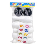 Maxbell Kids Bowling Set Motor Skills Interactive Outdoor Bowling Toys for Yard Park 10 Pins with sticker